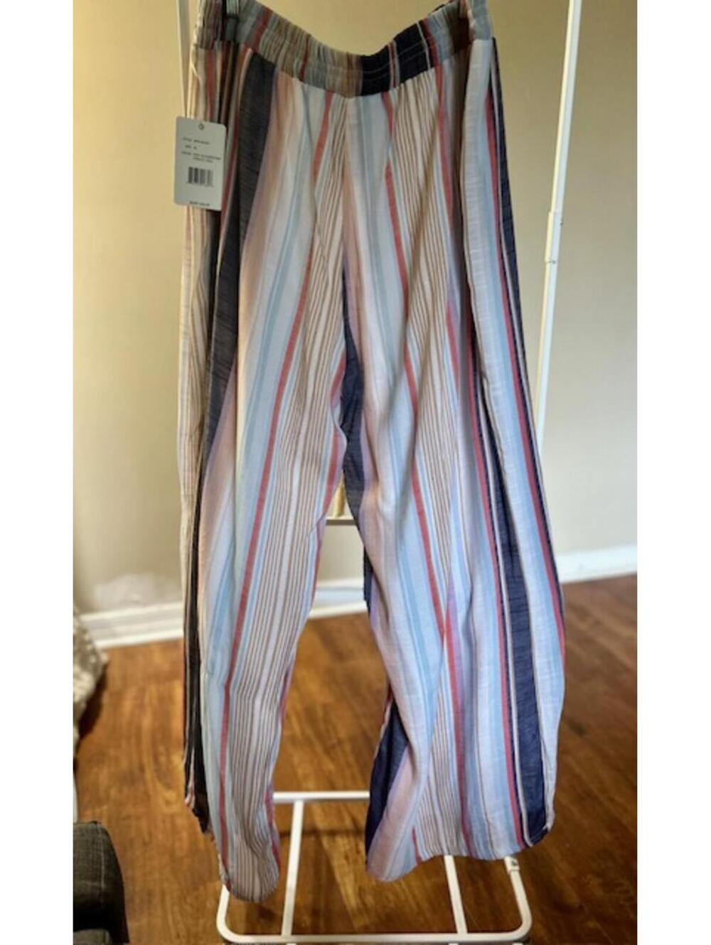 Zac & Rach XL Striped Wide-Leg Pants